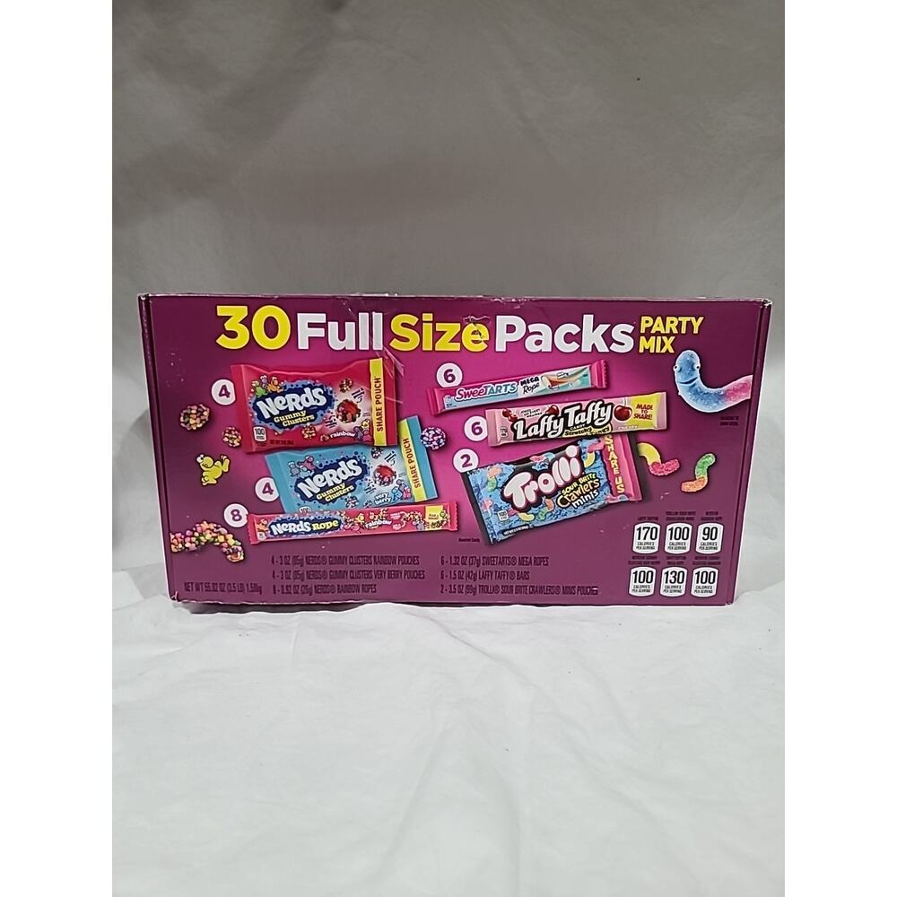 Ferrara Party Mix Variety Pack, 30 Full-Size Packs, Sweet & Chewy Candy Bliss